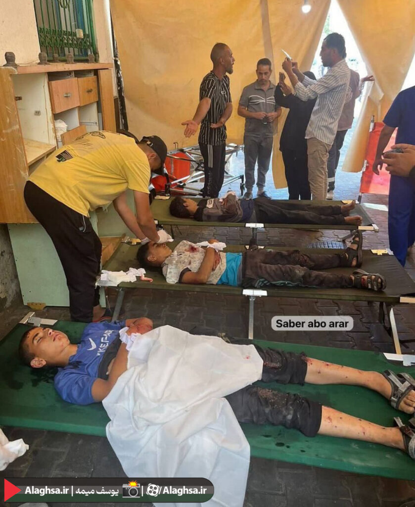 سه کودک شهید بمباران